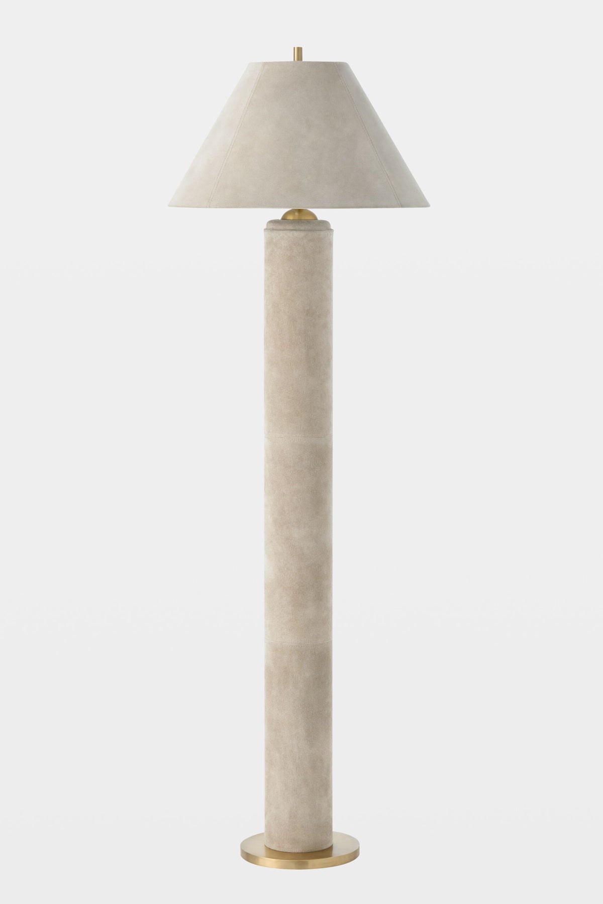 Global Views Posh Floor Lamp – Parchment Suede additional product view