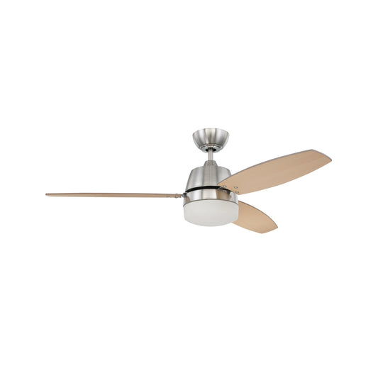 Beltre 52-Inch 3-Blade Ceiling Fan with Integrated LED in Brushed Polished Nickel