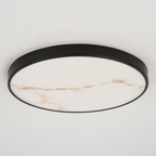 Aurelia 12-in. W LED Light Flush Mount Matte Black/Brushed Brass