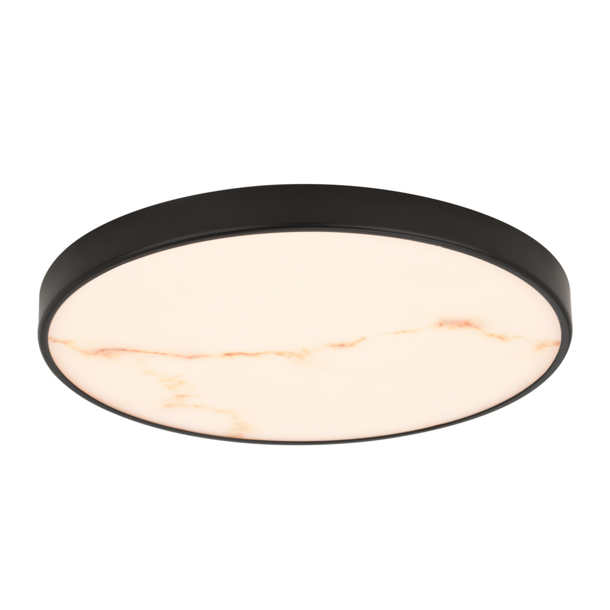 Aurelia 12-in. W LED Light Flush Mount Matte Black/Brushed Brass