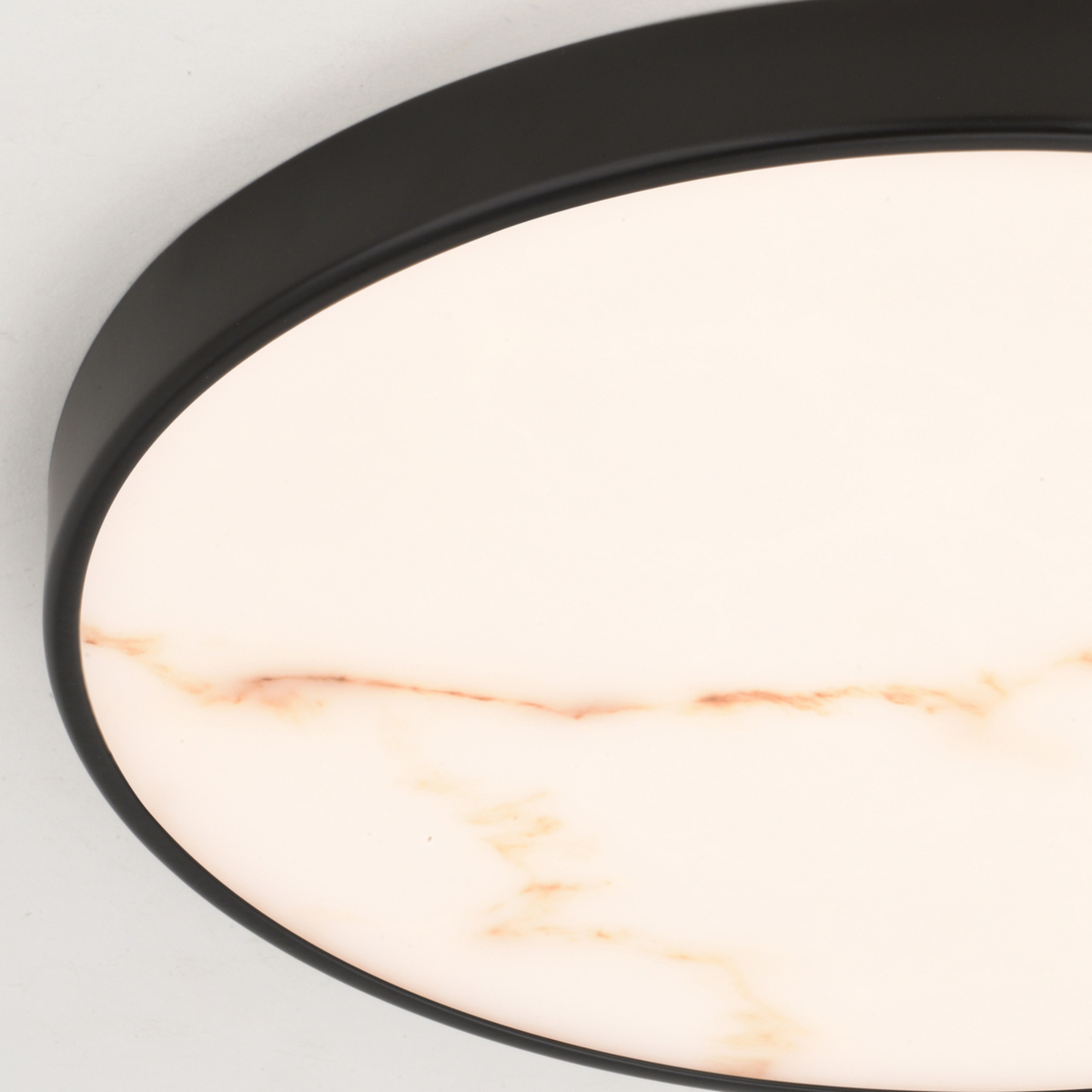 Aurelia 12-in. W LED Light Flush Mount Matte Black/Brushed Brass