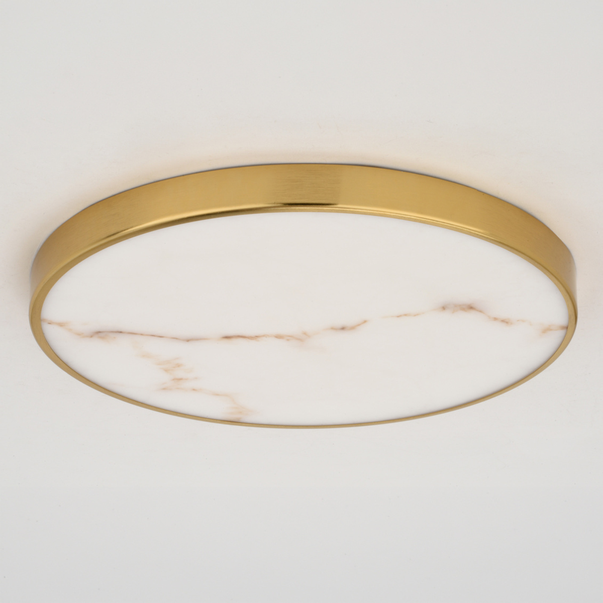 Aurelia 12-in. W LED Light Flush Mount Matte Black/Brushed Brass