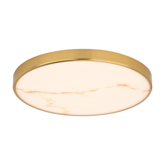 Aurelia 12-in. W LED Light Flush Mount Brushed Brass