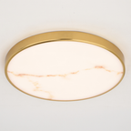 Aurelia 12-in. W LED Light Flush Mount Matte Black/Brushed Brass