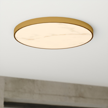 Aurelia 16-in. W LED Light Flush Mount Brushed Brass