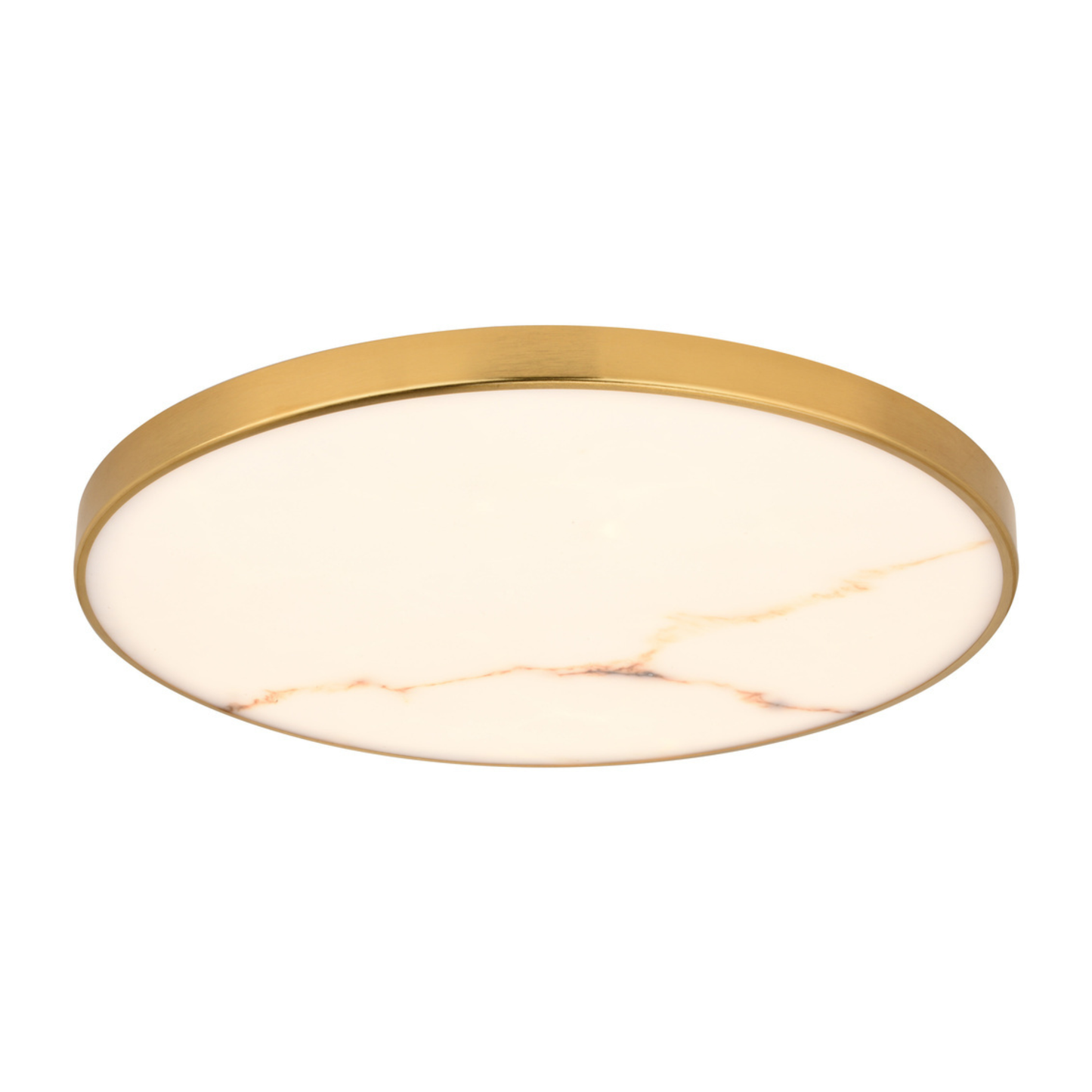 Aurelia 16-in. W LED Light Flush Mount Brushed Brass
