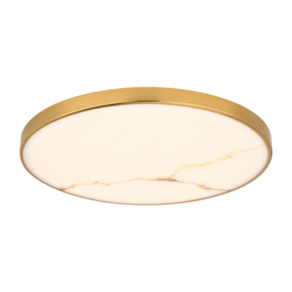 Aurelia 16-in. W LED Light Flush Mount Brushed Brass
