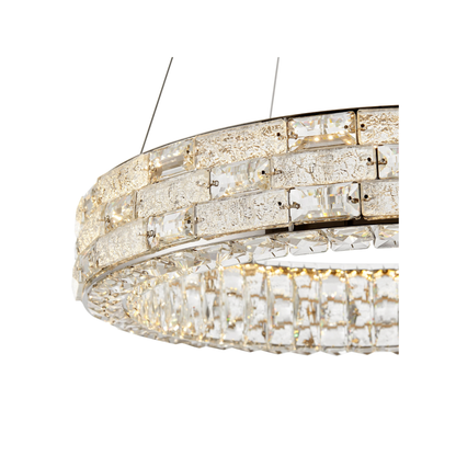 1 Ring Modern LED Crystal Chandelier in Chrome