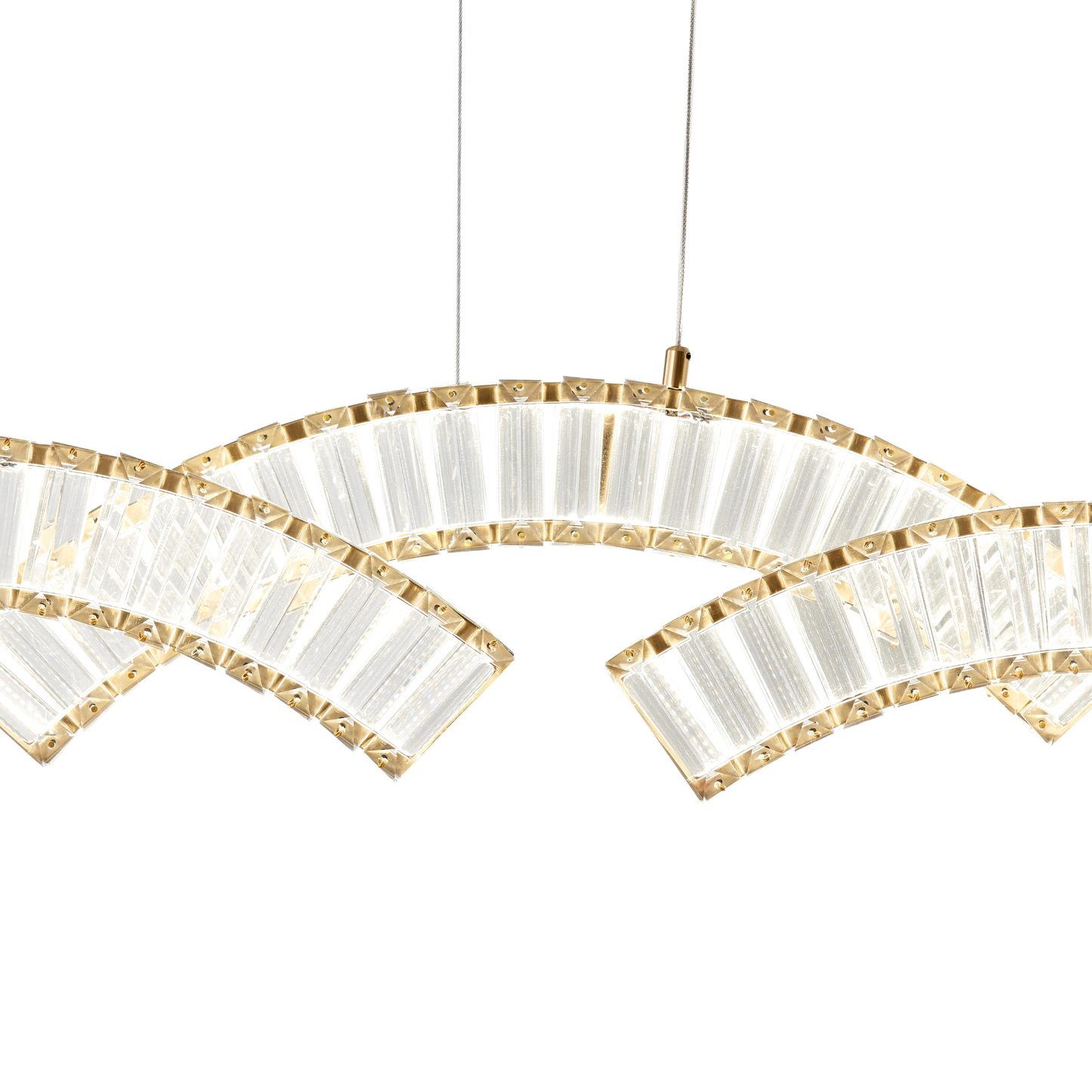Sanford Triple Chandelier Brushed Gold