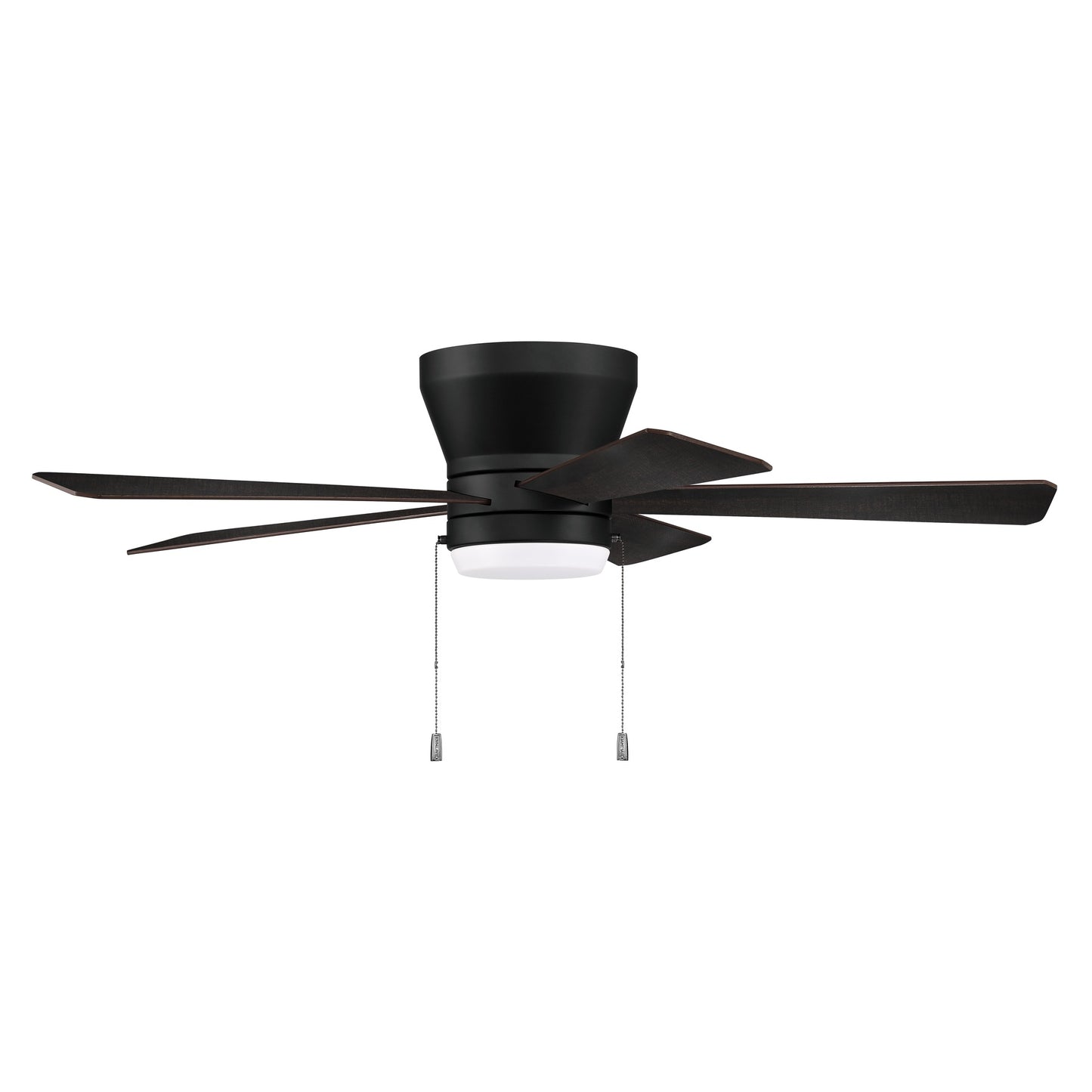 Merit 52-Inch Hugger Flush Mount Ceiling Fan with Integrated LED Light