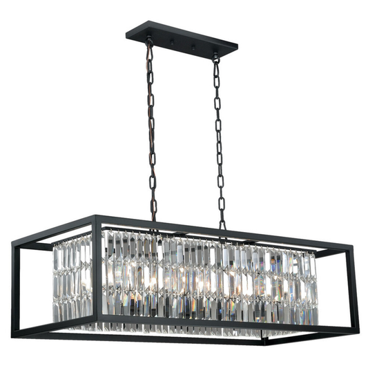 Catana 8L Linear Chandelier Oil Rubbed Bronze