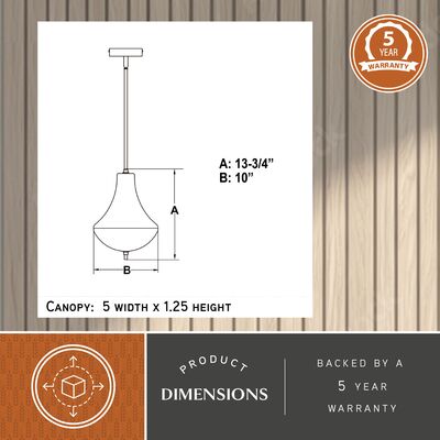 Somerset 10 in. W LED Mini Pendant Oil Rubbed Bronze