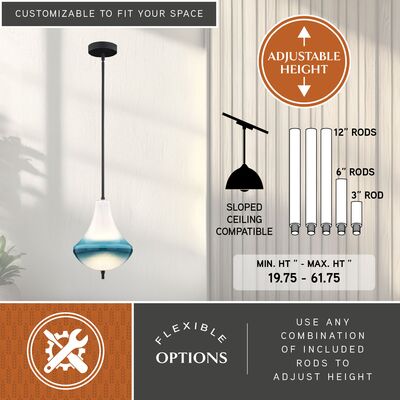 Somerset 10 in. W LED Mini Pendant Oil Rubbed Bronze