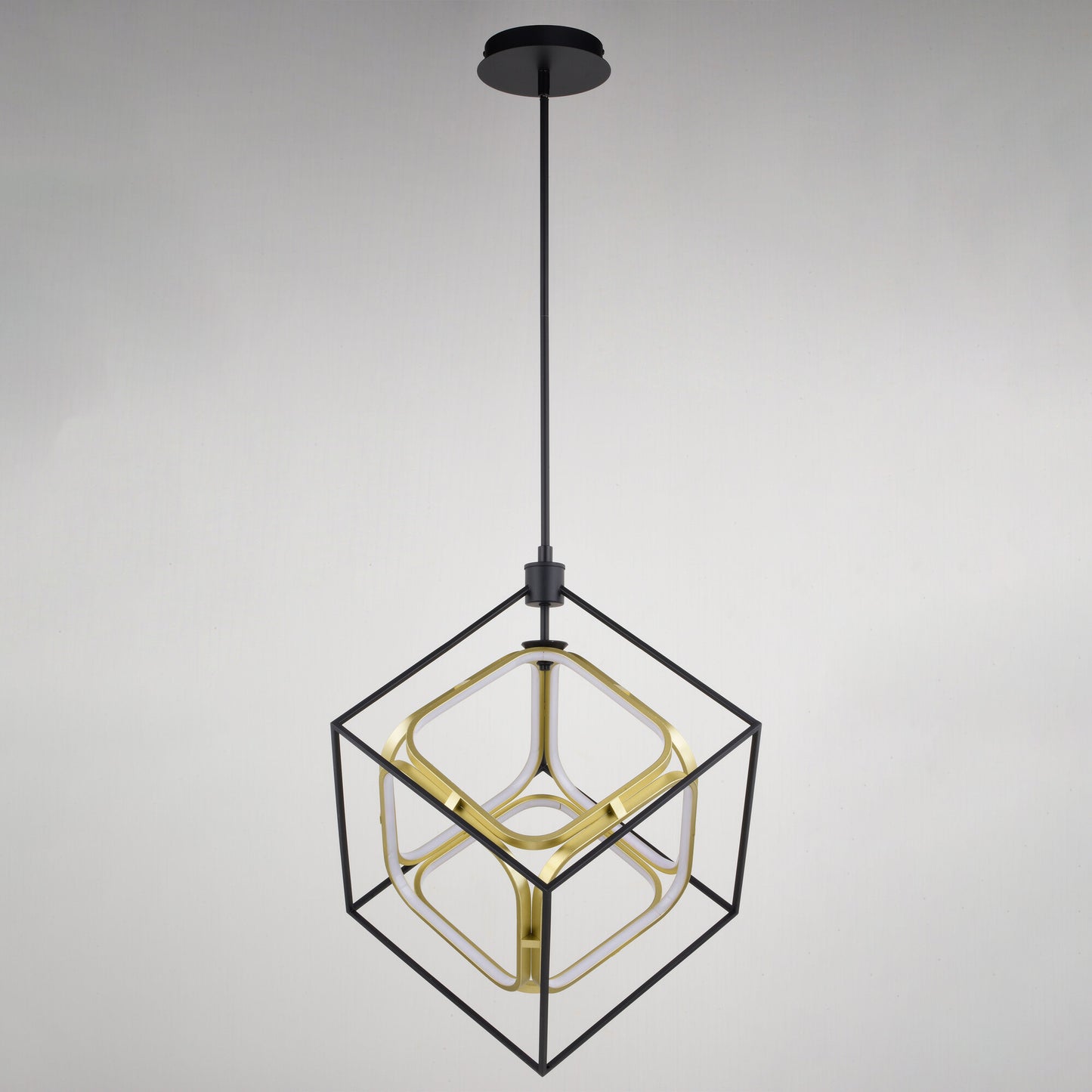 Anson 20-in. LED Pendant Matte Black and Gold