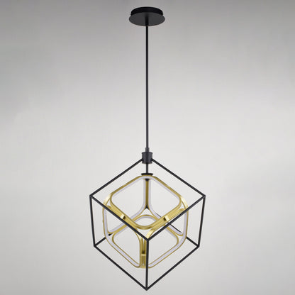 Anson 20-in. LED Pendant Matte Black and Gold