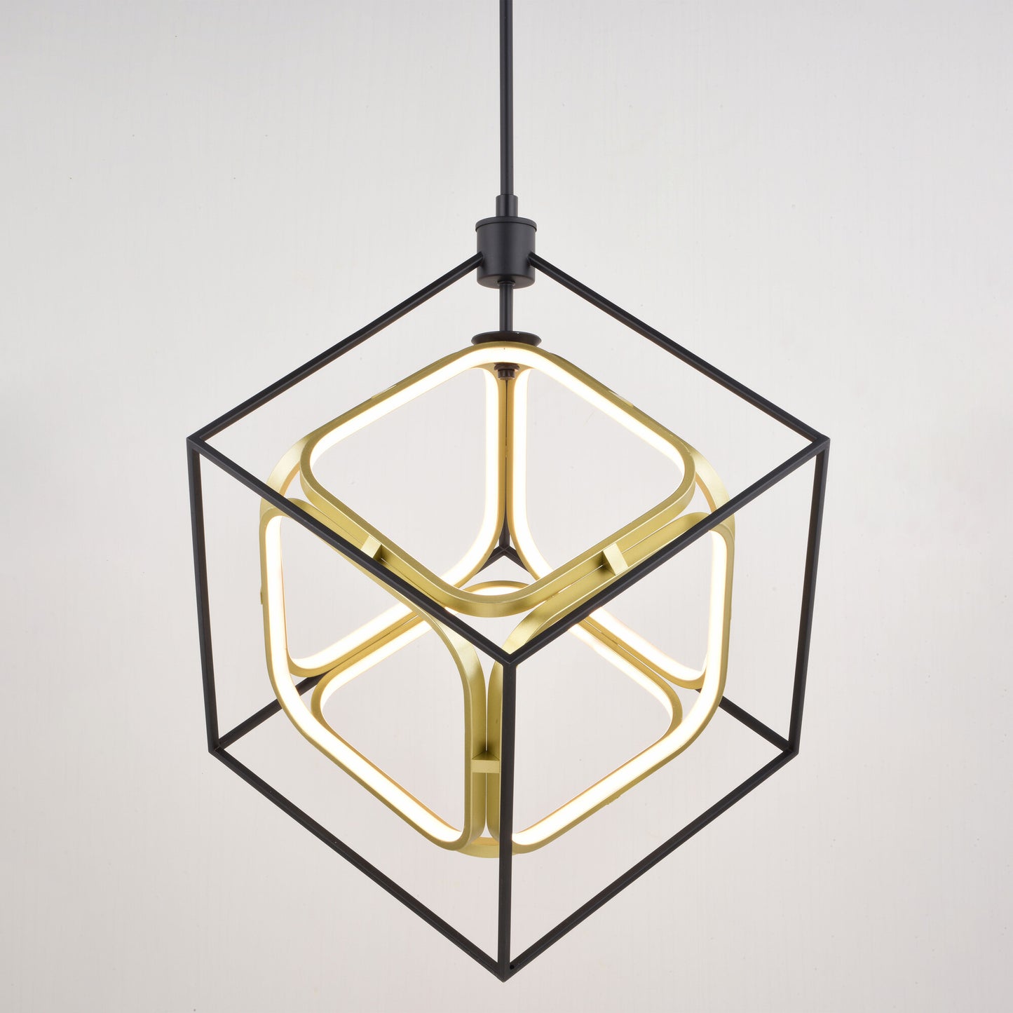 Anson 20-in. LED Pendant Matte Black and Gold