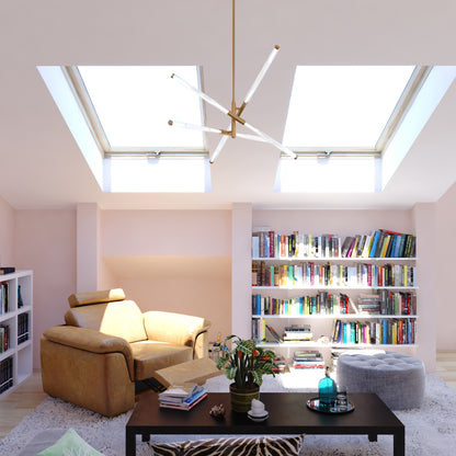 Avalon 27.25-in. 6 Light LED Pendant Muted Brass