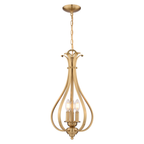 Monrovia 3 Light 11.25-in W Pendant Muted Brass