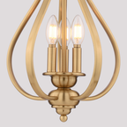 Monrovia 3 Light 11.25-in W Pendant Muted Brass