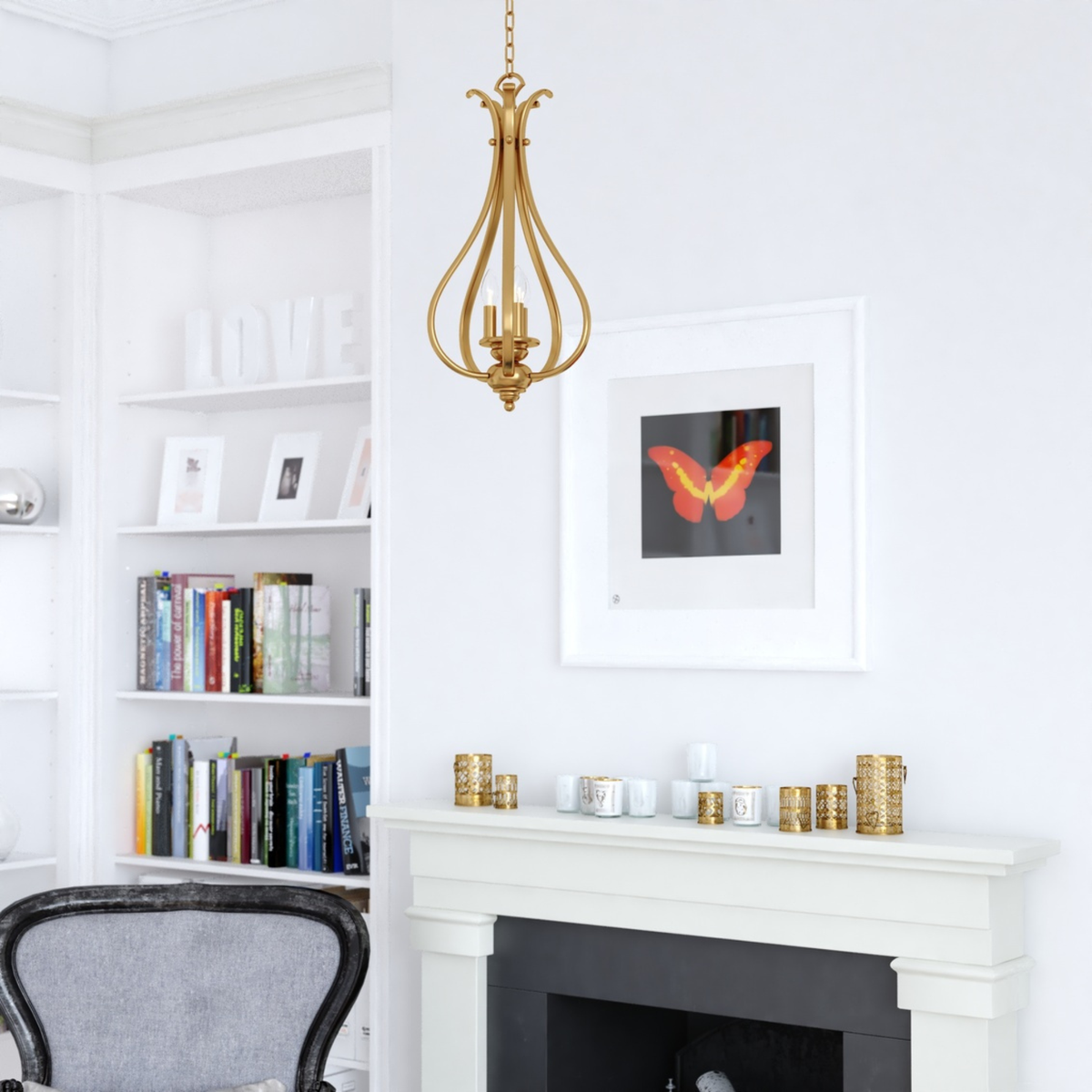 Monrovia 3 Light 11.25-in W Pendant Muted Brass