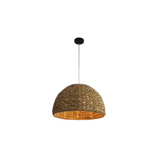 Natural 1 Light 22 inch Natural Pendant Ceiling Light, Dome