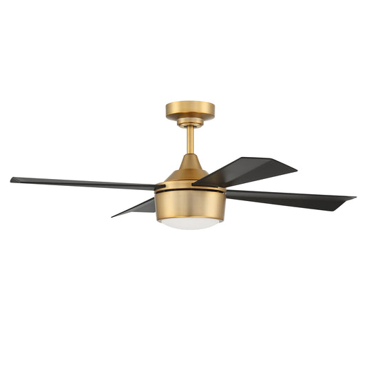 Theo 42Inch 4-Blade Indoor Ceiling Fan with Dimmable LED Light, Remote & Wall Control
