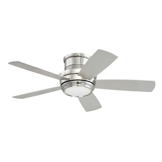 Tempo Hugger 44" Flush Mount Ceiling Fan with Space-Saving LED Light