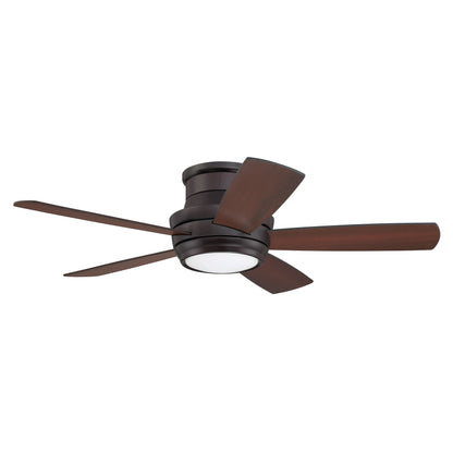 Tempo Hugger 44" Flush Mount Ceiling Fan with Space-Saving LED Light
