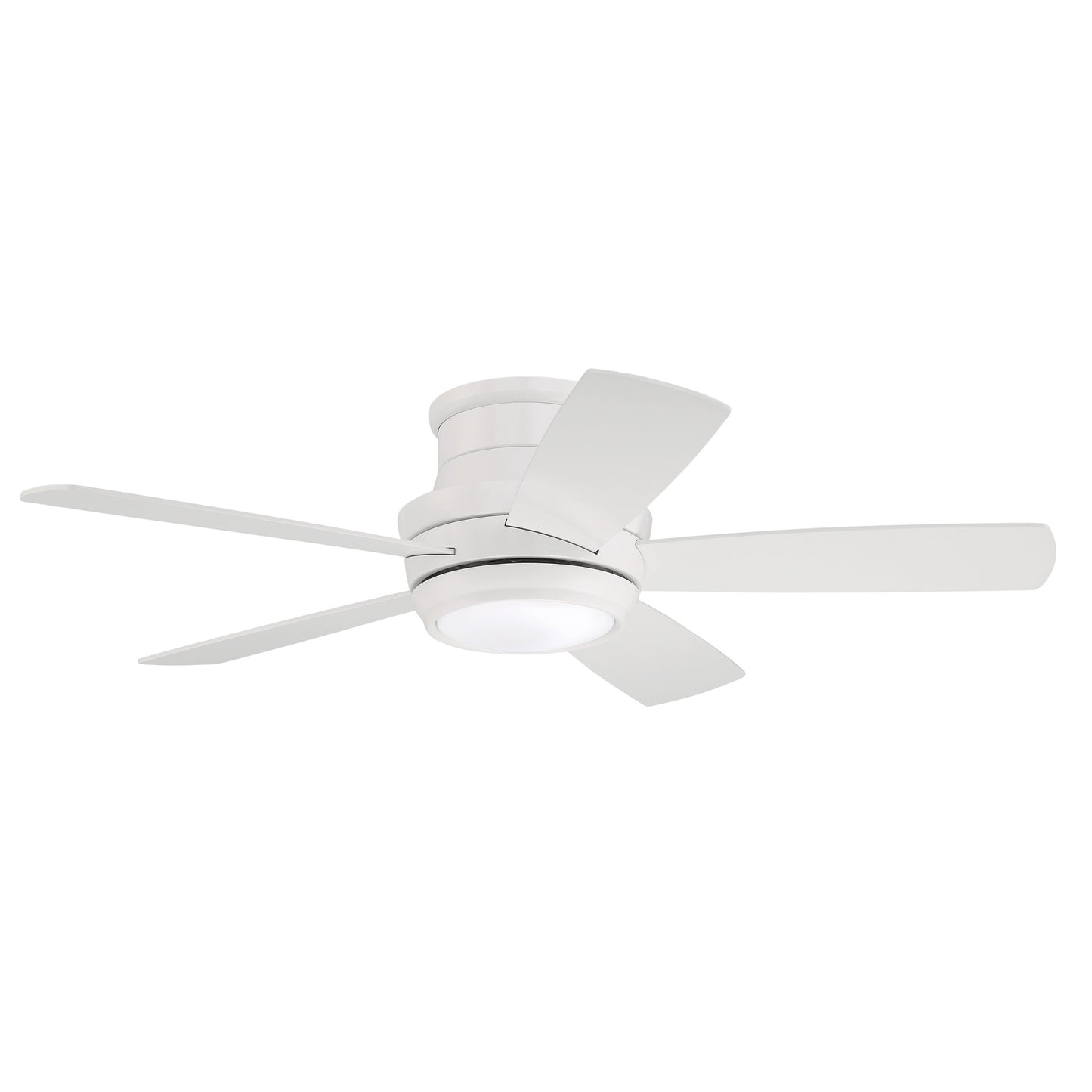 Tempo Hugger 44" Flush Mount Ceiling Fan with Space-Saving LED Light