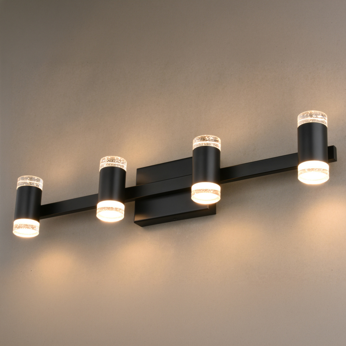 Sunset Hill 26-in. W LED 4 Light Vanity Matte Black