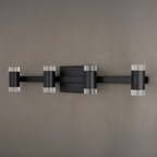Sunset Hill 26-in. W LED 4 Light Vanity Matte Black