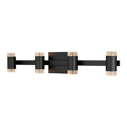 Sunset Hill 26-in. W LED 4 Light Vanity Matte Black