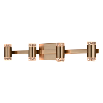 Sunset Hill 26-in. W LED 4 Light Vanity Muted Brass