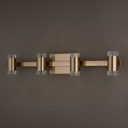 Sunset Hill 26-in. W LED 4 Light Vanity Muted Brass