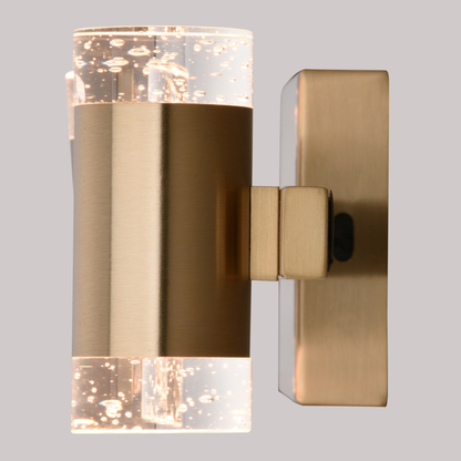 Sunset Hill 26-in. W LED 4 Light Vanity Muted Brass