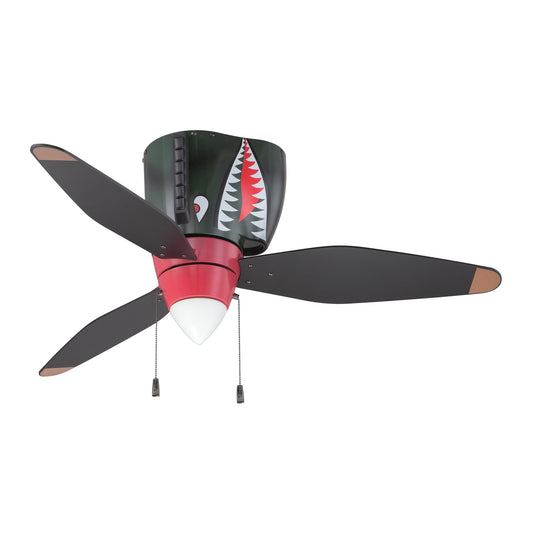 War Planes 48-Inch Kids Ceiling Fan with LED Light