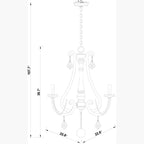 Surya Ambrose 22.8" L × 22.8" W × 30" H Chandelier – Default Title additional view