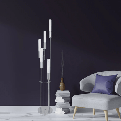 Acrylic Cylinder Floor Lamp 5 Light - Orvon Lighting