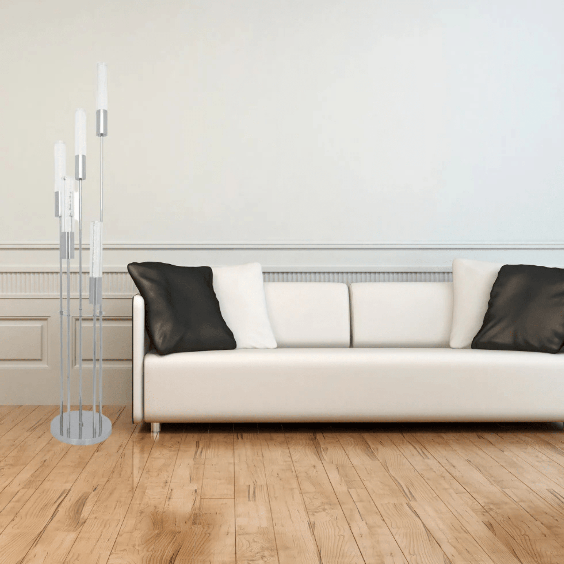 Acrylic Cylinder Floor Lamp 5 Light - Orvon Lighting