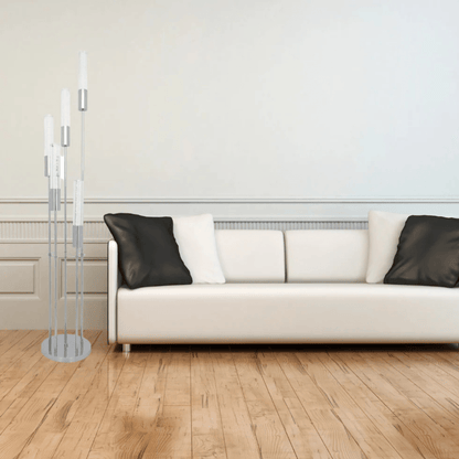 Acrylic Cylinder Floor Lamp 5 Light - Orvon Lighting