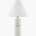 Surya Agate 14" L × 14" W × 21.5" H Accent Table Lamp – White