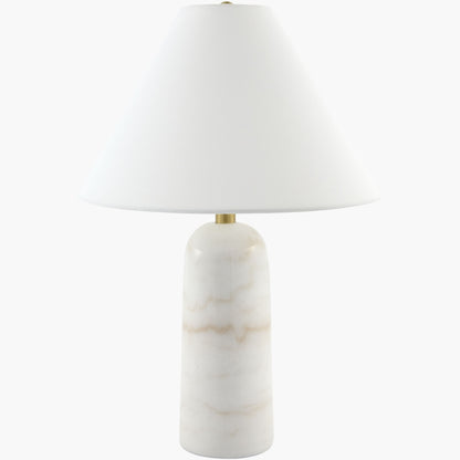 Surya Agate 14" L × 14" W × 21.5" H Accent Table Lamp – White