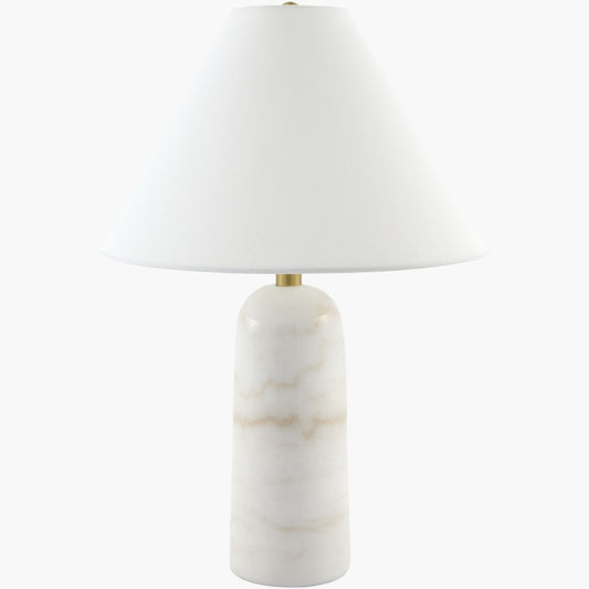 Surya Agate 14" L × 14" W × 21.5" H Accent Table Lamp – White