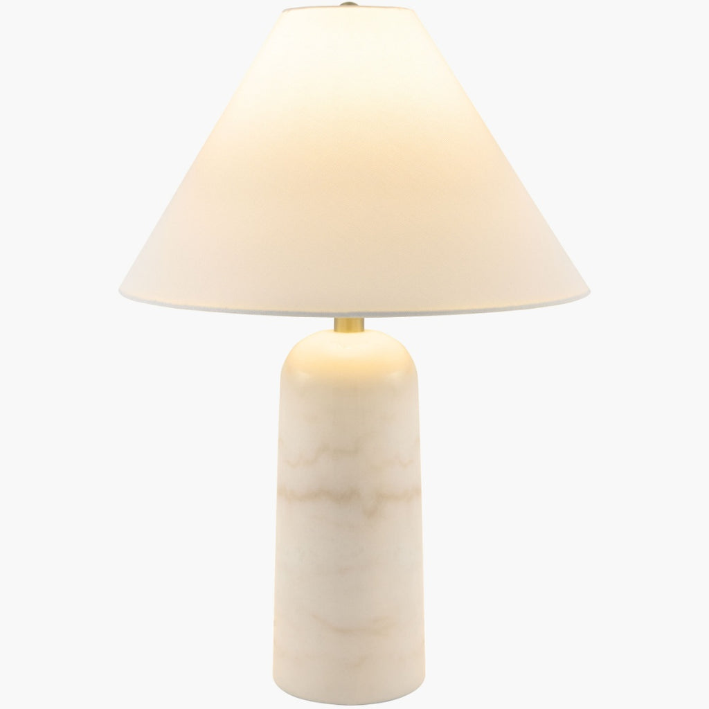 Surya Agate 14" L × 14" W × 21.5" H Accent Table Lamp – White additional view