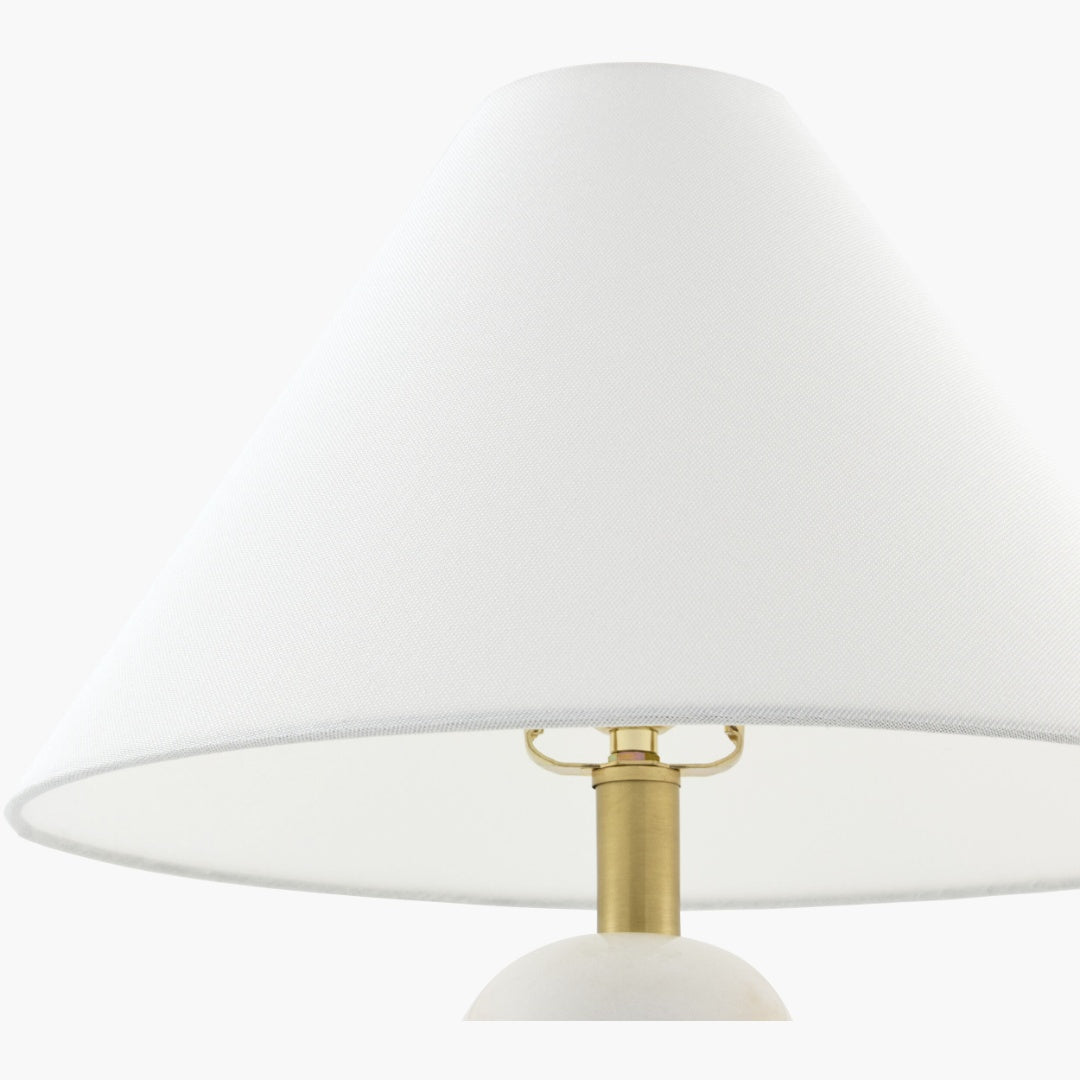 Surya Agate 14" L × 14" W × 21.5" H Accent Table Lamp – White additional view