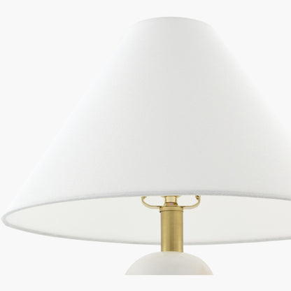 Surya Agate 14" L × 14" W × 21.5" H Accent Table Lamp – White additional view