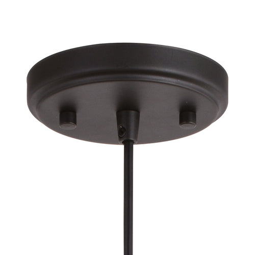 Akron 12 - in. 1 Light Pendant Oil Rubbed Bronze and Matte White - Orvon Lighting