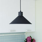 Akron 12 - in. 1 Light Pendant Oil Rubbed Bronze and Matte White - Orvon Lighting