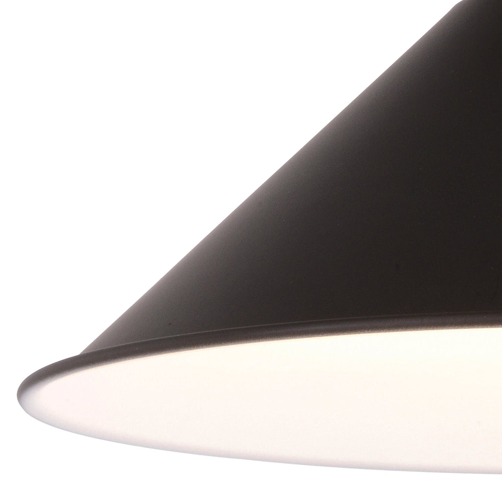 Akron 12 - in. 1 Light Pendant Oil Rubbed Bronze and Matte White - Orvon Lighting