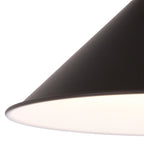Akron 12 - in. 1 Light Pendant Oil Rubbed Bronze and Matte White - Orvon Lighting
